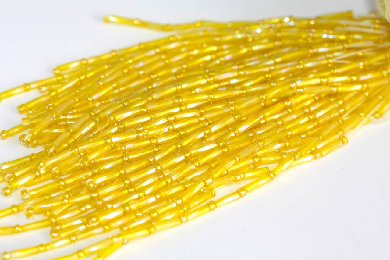 Пучки стекляруса Citrine AB 6mm прямий